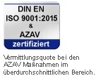 Zertifiziert nach DIN EN ISO 9001 und AZWV